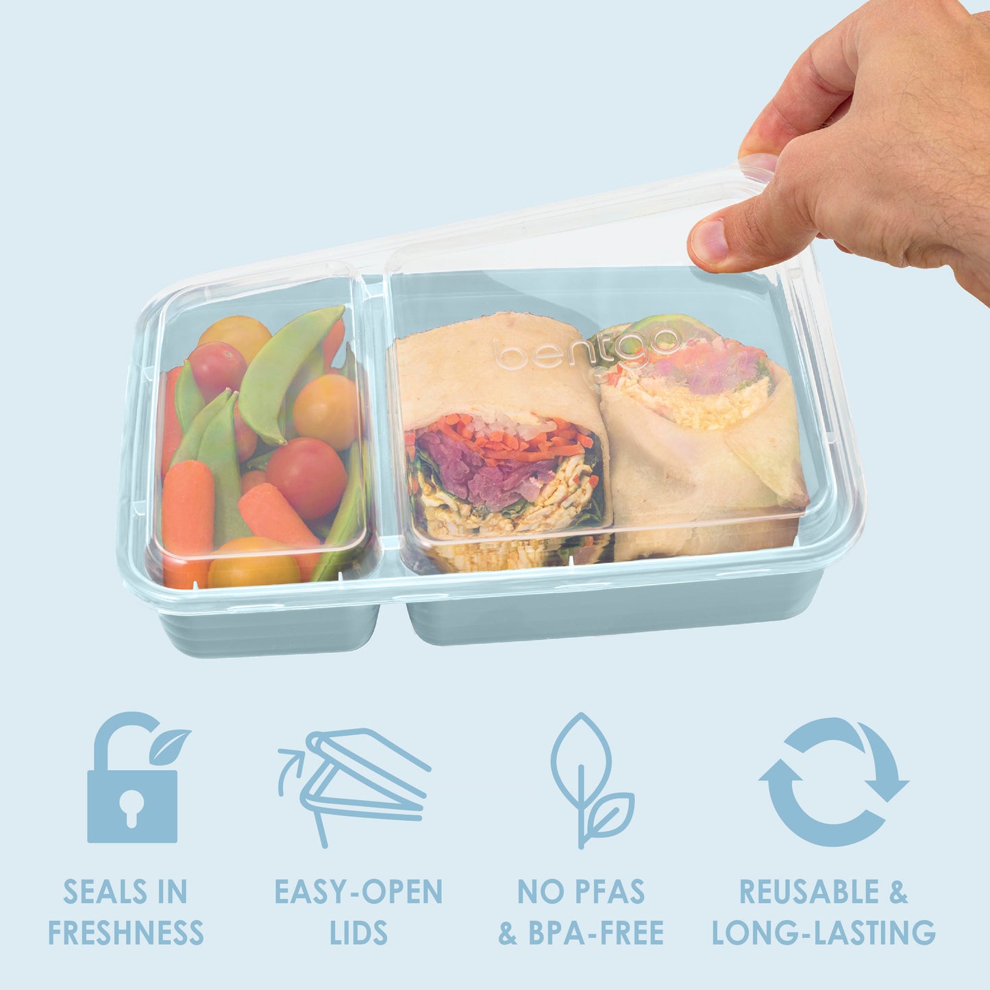 Bentgo Prep 2-Compartment Meal Prep Containers (20-Piece)