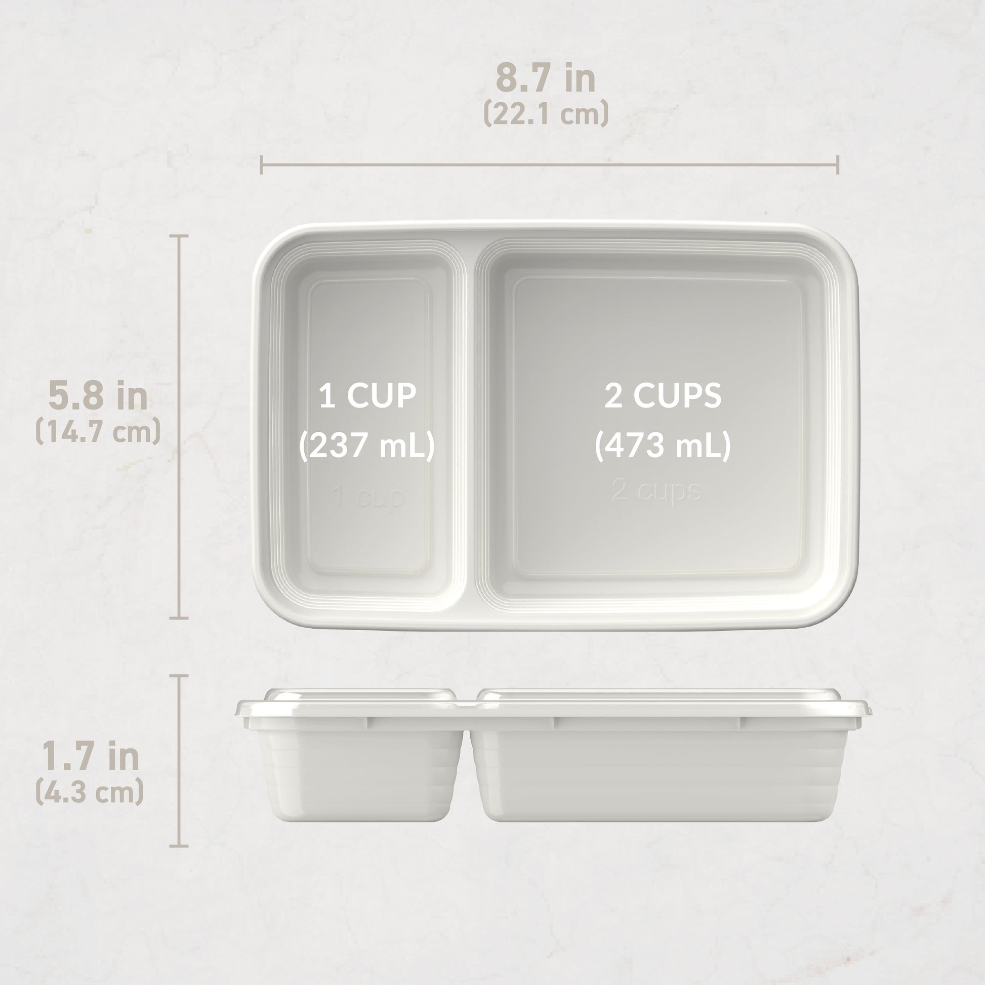 Bentgo Prep 2-Compartment Meal Prep Containers (20-Piece)