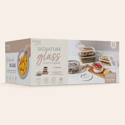 Bentgo Signature Glass Food Storage Set (12-Piece)